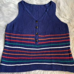 ❌SOLD❌Knit sleeveless Sweater size 2x
